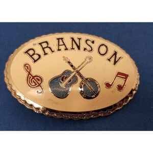 Branson western style belt buckle 3x2